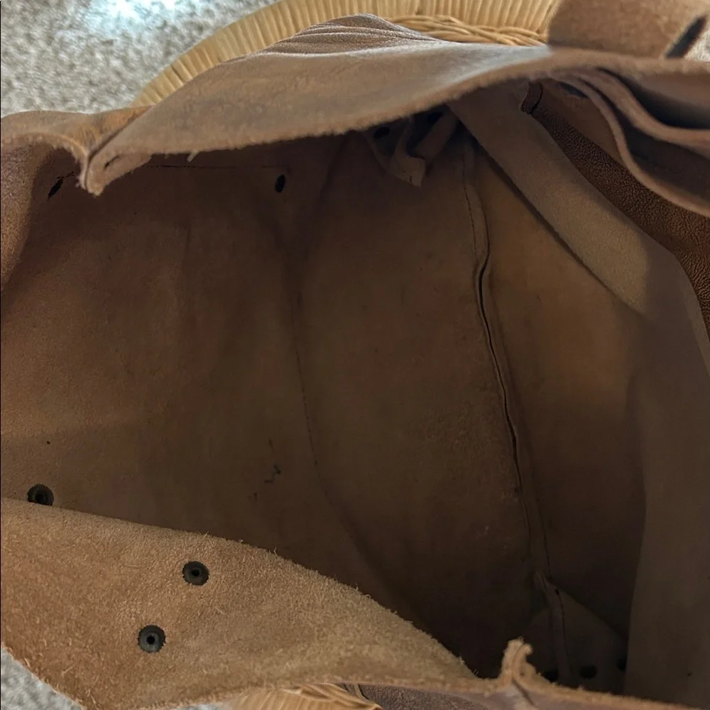 Jill's Homestead The Tote Brown Vegetable Tanned Leather